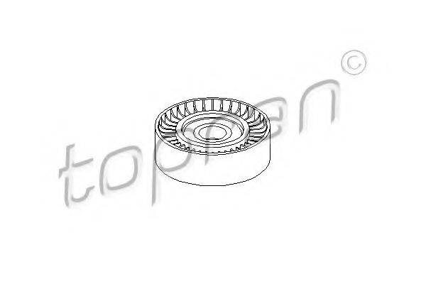 TOPRAN 401156 Паразитний / провідний ролик, полікліновий ремінь