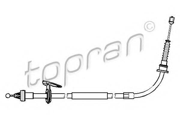 TOPRAN 501101 Трос, стоянкова гальмівна система