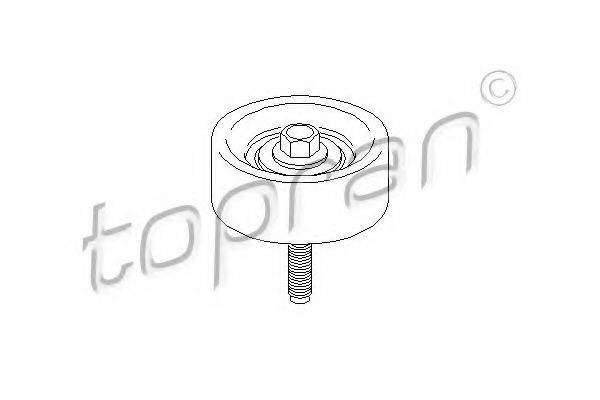 TOPRAN 304121 Паразитний / провідний ролик, полікліновий ремінь
