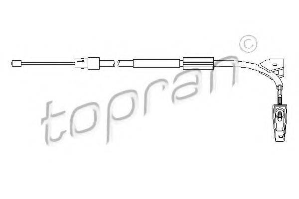 TOPRAN 407781 Трос, стоянкова гальмівна система