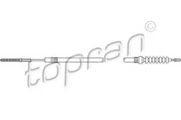 TOPRAN 110163 Трос, стоянкова гальмівна система