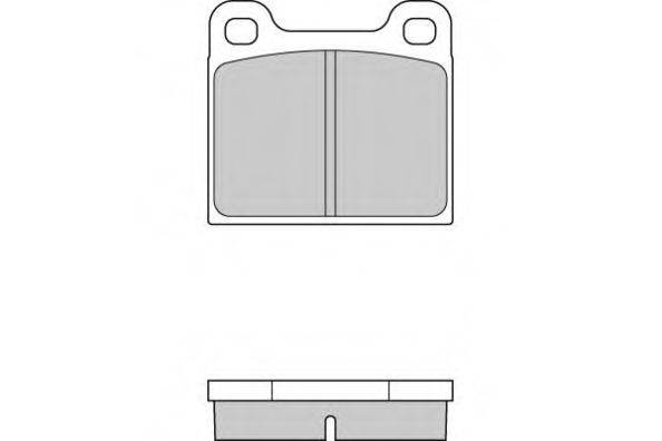 E.T.F. 120009 Комплект гальмівних колодок, дискове гальмо