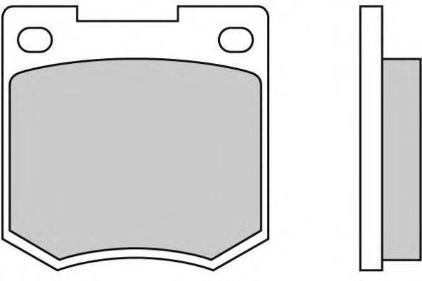 BLMC GBP284 Комплект гальмівних колодок, дискове гальмо