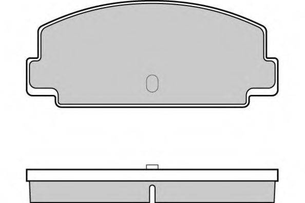 SUBARU 629001152 Комплект гальмівних колодок, дискове гальмо