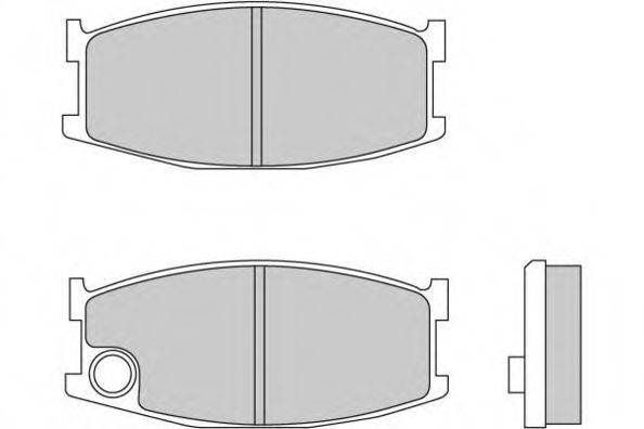 E.T.F. 20696 Комплект гальмівних колодок, дискове гальмо