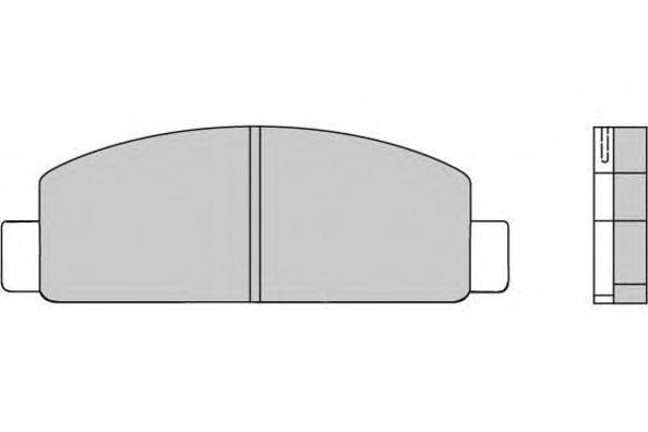 E.T.F. 20539 Комплект гальмівних колодок, дискове гальмо