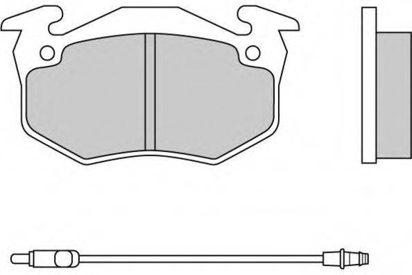 E.T.F. 20711 Комплект гальмівних колодок, дискове гальмо