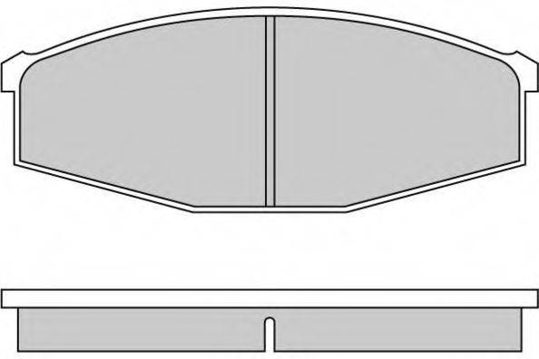 E.T.F. 20863 Комплект гальмівних колодок, дискове гальмо