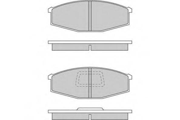 AKEBONO A-148 Комплект гальмівних колодок, дискове гальмо