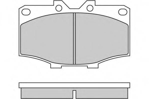 E.T.F. 20852 Комплект гальмівних колодок, дискове гальмо