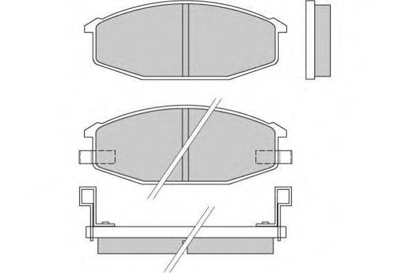 E.T.F. 20971 Комплект гальмівних колодок, дискове гальмо