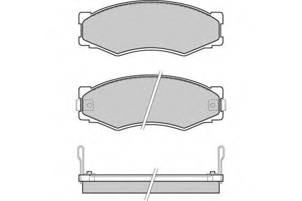 E.T.F. 120301 Комплект гальмівних колодок, дискове гальмо