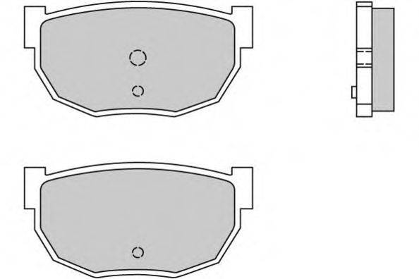 E.T.F. 21122 Комплект гальмівних колодок, дискове гальмо