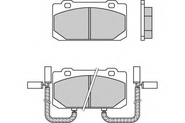 E.T.F. 120319 Комплект гальмівних колодок, дискове гальмо