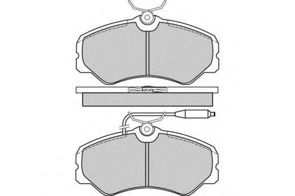 E.T.F. 120337 Комплект гальмівних колодок, дискове гальмо