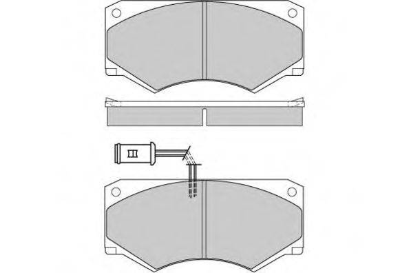 Комплект гальмівних колодок, дискове гальмо E.T.F. 12-0341