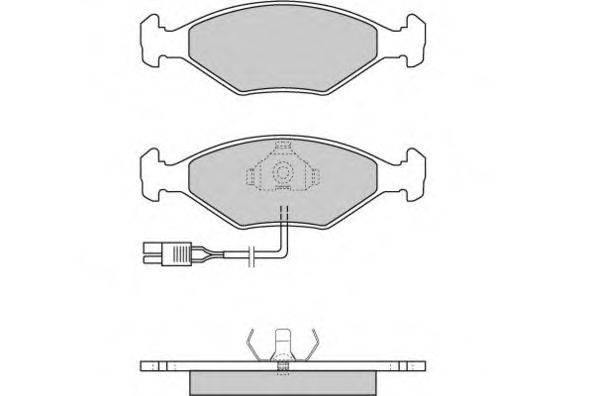 E.T.F. 120343 Комплект гальмівних колодок, дискове гальмо