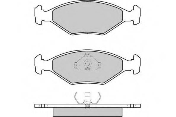 E.T.F. 1203431 Комплект гальмівних колодок, дискове гальмо