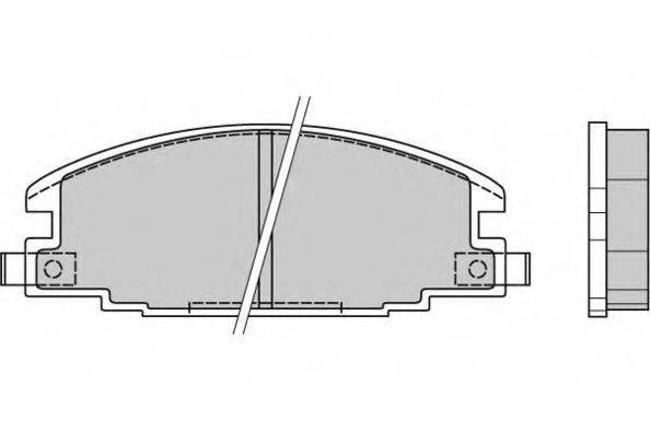 E.T.F. 120367 Комплект гальмівних колодок, дискове гальмо