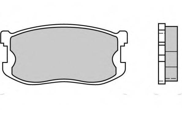 E.T.F. 120405 Комплект гальмівних колодок, дискове гальмо