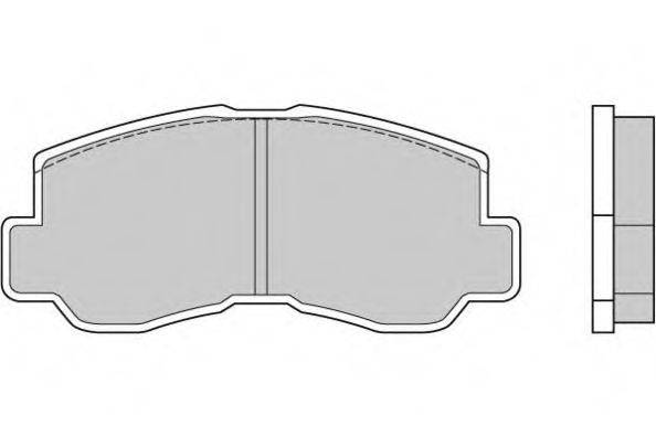 MITSUBISHI MB407214 Комплект гальмівних колодок, дискове гальмо