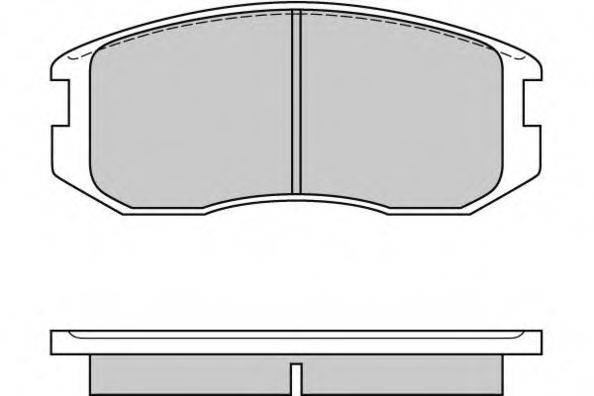E.T.F. 120558 Комплект гальмівних колодок, дискове гальмо