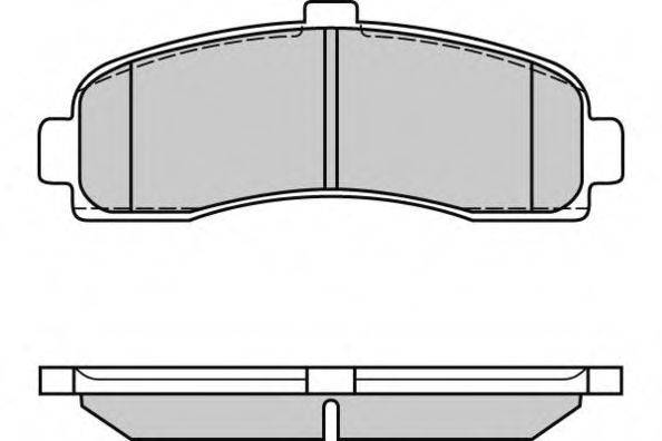 E.T.F. 120563 Комплект гальмівних колодок, дискове гальмо