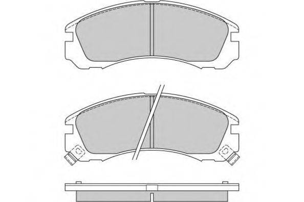 E.T.F. 120573 Комплект гальмівних колодок, дискове гальмо