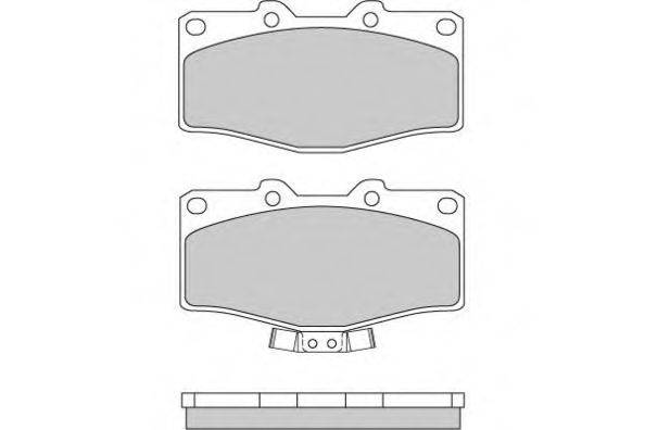 E.T.F. 120618 Комплект гальмівних колодок, дискове гальмо