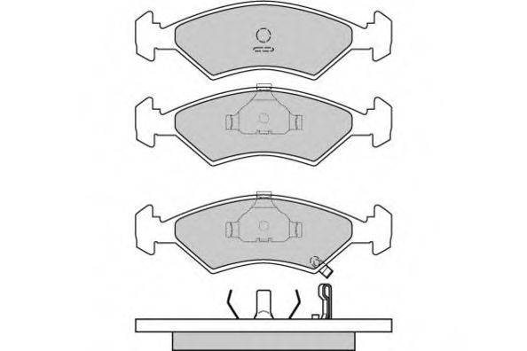 E.T.F. 120647 Комплект гальмівних колодок, дискове гальмо