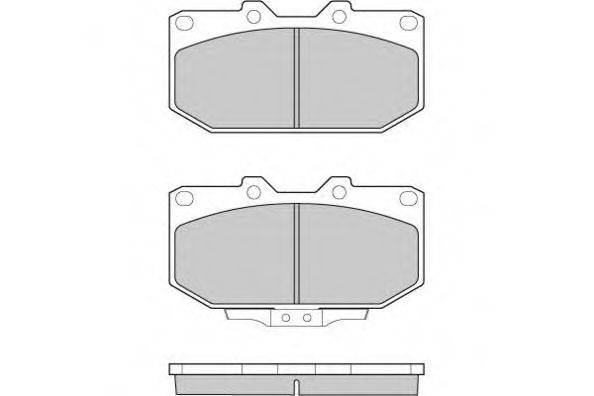 E.T.F. 120649 Комплект гальмівних колодок, дискове гальмо