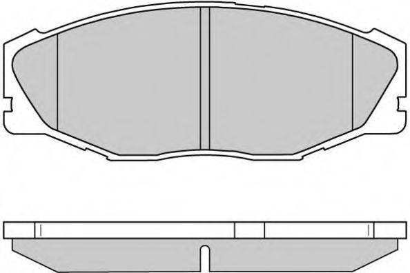 E.T.F. 120697 Комплект гальмівних колодок, дискове гальмо