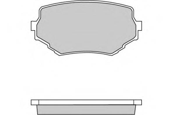 E.T.F. 120713 Комплект гальмівних колодок, дискове гальмо