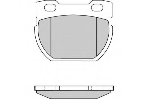 E.T.F. 120716 Комплект гальмівних колодок, дискове гальмо