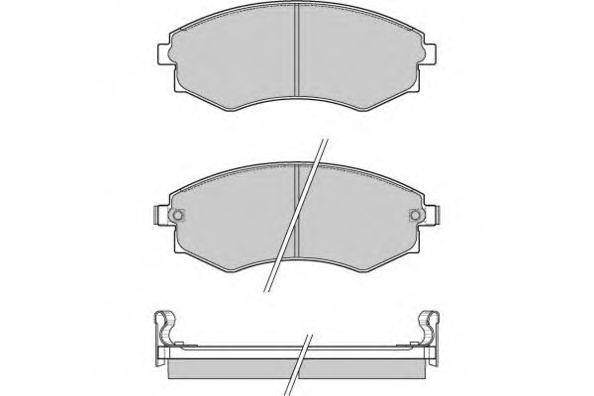 E.T.F. 120964 Комплект гальмівних колодок, дискове гальмо
