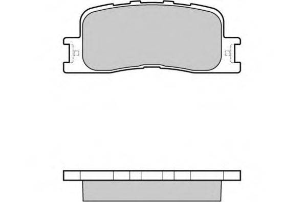 E.T.F. 121060 Комплект гальмівних колодок, дискове гальмо