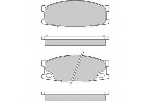 E.T.F. 121066 Комплект гальмівних колодок, дискове гальмо