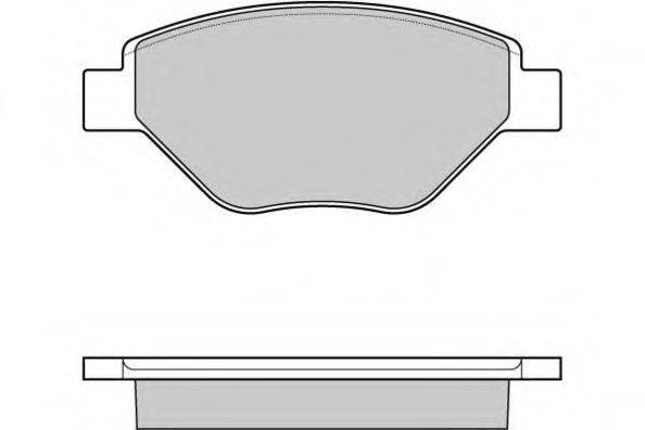 E.T.F. 23934 Комплект гальмівних колодок, дискове гальмо