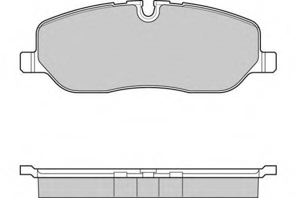 E.T.F. 24191 Комплект гальмівних колодок, дискове гальмо