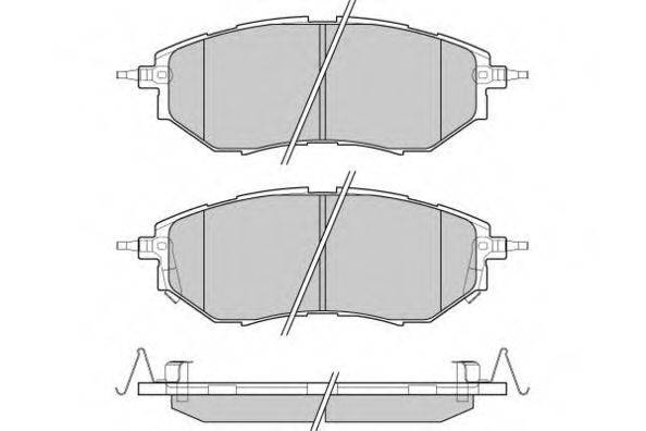 E.T.F. 24221 Комплект гальмівних колодок, дискове гальмо
