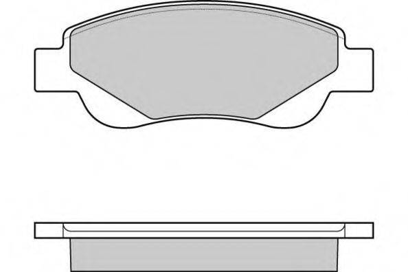 E.T.F. 121225 Комплект гальмівних колодок, дискове гальмо