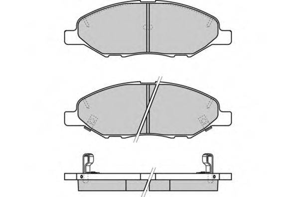 E.T.F. 24683 Комплект гальмівних колодок, дискове гальмо