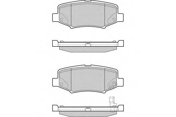 E.T.F. 24603 Комплект гальмівних колодок, дискове гальмо