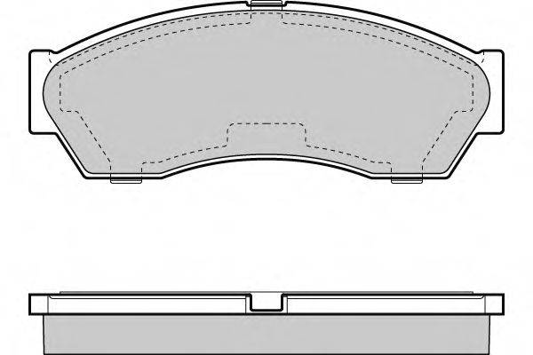 E.T.F. 24555 Комплект гальмівних колодок, дискове гальмо