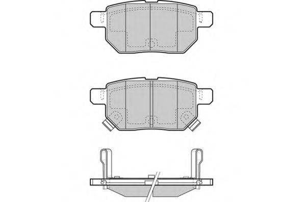E.T.F. 25017 Комплект гальмівних колодок, дискове гальмо