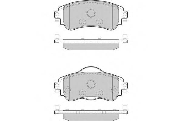 E.T.F. 25220 Комплект гальмівних колодок, дискове гальмо