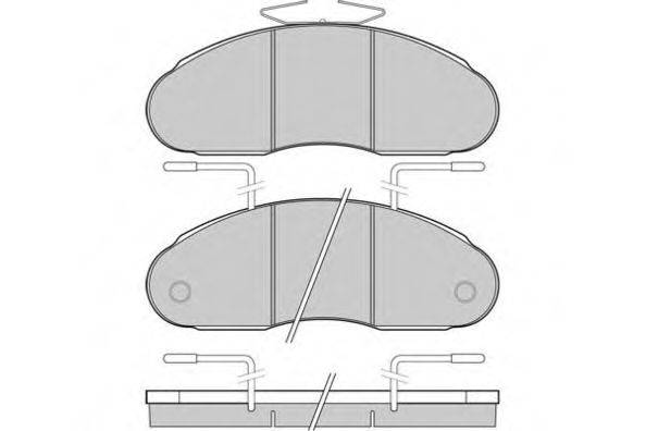 E.T.F. 29034 Комплект гальмівних колодок, дискове гальмо