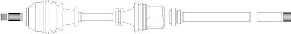GENERAL RICAMBI PE3024 Приводний вал