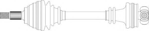 GENERAL RICAMBI SA3036 Приводний вал