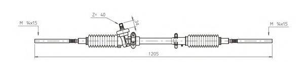 PORSCHE 945 347 011 00 Рульовий механізм